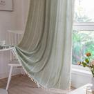 Cortina de janela RoomTalks Sage Green Modern Farmhouse 160x135cm
