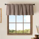 Cortina de janela Valances Jola's House Burlap 40x140cm, pacote com 2