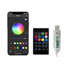 Cortina De Luz LED RGBIC Com Controle Remoto USB E APP Bluetooth Para Decoração De Ambientes