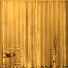 Cortina De Luzes LED USB 6x3M Com 8 Modos E Controle Remoto Para Decoração De Natal, Ano Novo,