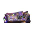 Cortina de Luzes LED USB Quentes - Corda de Fadas Arco-Íris para Janela, Casa e Quarto