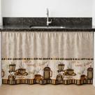 Cortina de Pia Cozinha Estampada Tecido Oxford -1,40x0,80 Decoração Cozinha