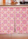 Cortina de Pia Cozinha Flor Argelia Laranja com Vermelho 138 x 74cm Cortina de Pia Cozinha Flor Argelia Laranja com Vermelho 138 x 74cm