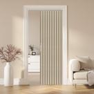 Cortina de porta magnética AJAZZ 100% Blackout 42x78cm Creme Amarelo