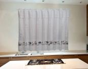 Cortina De Renda 4,00 m X 1,50 Bule Cinza Kennedy