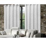 Cortina de Renda C/ Forro - Quarto e Sala - Rami - 6,00m x 2,60m - Branco - P/ Varão - r