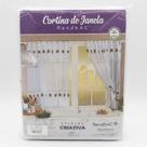 Cortina de Renda Com Bandô Janela Copa Rendhac 1,20m X 2,10m