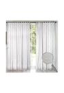 Cortina de Renda Donna Inter 300x180 cm Roseiral com Forro Branco