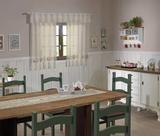 Cortina De Renda Para Cozinha Valencia 2m X 1,20m - Interlar Com Bando De 20cm