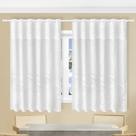 Cortina de Renda Tulipas Branco com Bandô 2,00x1,30m Jacquard Beija Flor Cortina de Renda Tulipas Branco com Bandô 2,00x1,30m Jacquard Beija Flor
