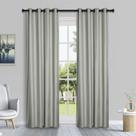 Cortina de Tecido Rustica Realce Cinza 3,60x2,50m Pemogo