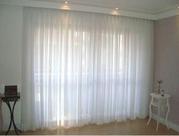 Cortina de Voil 5,00x2,50 Trilho Branco
