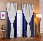 Cortina De Voil C/ Forro Blackout Tecido 4,00x2,30 Sala E Quarto Varias Cores