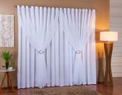 Cortina De Voil C/ Forro Blackout Tecido 4,00x2,30 Sala E Quarto Varias Cores