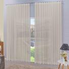 Cortina Decor 2,00m X 2,60 Sala Quarto Fita Wave Voil Linho
