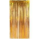 Cortina Decorativa Metalizada Dourada 1x2m Un - Make - Make+ Cortina Decorativa Metalizada Dourada 1x2m Un - Make - Make+