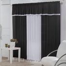 Cortina Desejos para Sala ou Quarto 2 metros - Preta