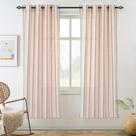 Cortina DriftAway Farmhouse Mistura de linho listrado vertical 160 cm