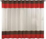 Cortina Dubai 3 00x2 50 Com Renda Oriental Varão Simples