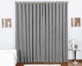 Cortina Duda 2,00m x 1,70m Metros Cinza Tecido Oxford Para Sala ou Quarto