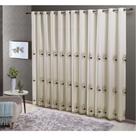 Cortina Dupla 24 Ilhoses 300x250cm Doha Caqui Casa D'oro Sultan