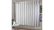 Cortina Dupla Grécia Linho com Forro Preta 2,20x2,20 cm Naturalle Fashion Sultan