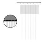Cortina Elegante Moderna P/ Box Banheiro Visor Pvc Impermeável