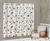 Cortina Estampada 2,00m x 1,80m para Varão - Borboletas Piquet