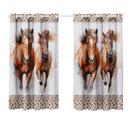 Cortina Estampada Decorativa Cavalos 2,00 x 1,50 Exclusiva (Decoração, Quarto, Sala)