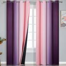 Cortina Estelar Textiler 132x260 cm Roxa Rosa Ombre Blackout Cortina Estelar Textiler 132x260 cm Roxa Rosa Ombre Blackout