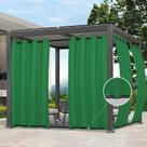 Cortina Exterior Easy-Going 137x305 cm Impermeable y a Prueba de Viento Verde