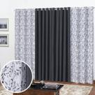 Cortina Florata 2,00 L 1,40A Estampada (Janela, Sala, Quarto, Escritório, Decoração)