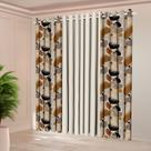 Cortina Florata 3,00LX2,20A Estampada Para Sala e Quarto Decoração Acabamento com Bainha Cortina Florata 3,00LX2,20A Estampada Para Sala e Quarto Decoração Acabamento com Bainha