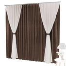 Cortina Florata Jacquard e Voal 2,00m X 1,70m Trilho Suiço Cortina Florata Jacquard e Voal 2,00m X 1,70m Trilho Suiço