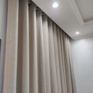 Cortina Gaze De Linho Alto Padrão Com Forro Blackout P/ Varão 6,00x2,70