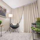 Cortina Gaze de linho Com Forro 6,00X2,60 Para Varão de ILHÓS