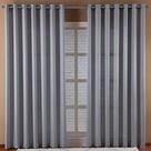 Cortina Granitê Niazitex 560x270cm Cinza - 100% Poliéster
