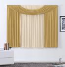 Cortina Impéria 2,00x1,70m Marfim e Dourado