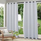 Cortina impermeável pesada à prova de vento RYB HOME 132x244 cm