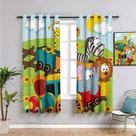 Cortina Infantil 2,20m X 1,50 Tema: Safari
