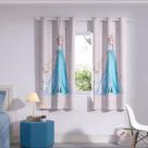 Cortina Infantil com Blackout PVC Elsa e Olaf Bella Janela 2,40x1,70