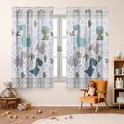 Cortina Infantil Dinossauro Dino 2,00x1,50 Decoração, Quarto, Menina, Menino, Criança