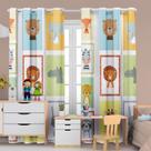 Cortina Infantil Estampada Blackout 2,80X 2,20 para Quarto, Criança, Bebe, Janela, Decoração.