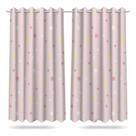 Cortina Infantil Quarto Menina Estrelas 2,60x1,50m Mod03