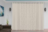 Cortina Jacquard Blackout Bege 5,60m X 2,30m