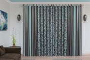 Cortina Jacquard Blackout Verde com Marrom 5,60m X 2,50m Cortina Jacquard Blackout Verde com Marrom 5,60m X 2,50m