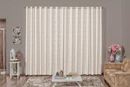 cortina jacquard em tecido semi blackout 4,00x2,50