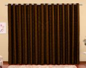 cortina jacquard marron semi blackout tecido 5,00x2,80