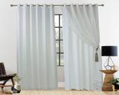 Cortina JADE VOIL 4,00mx2,60m Cor 15: Areia