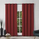 Cortina Janela Grande Vermelha Blackout 2,80x1,90 PVC Liso Cortina Janela Grande Vermelha Blackout 2,80x1,90 PVC Liso